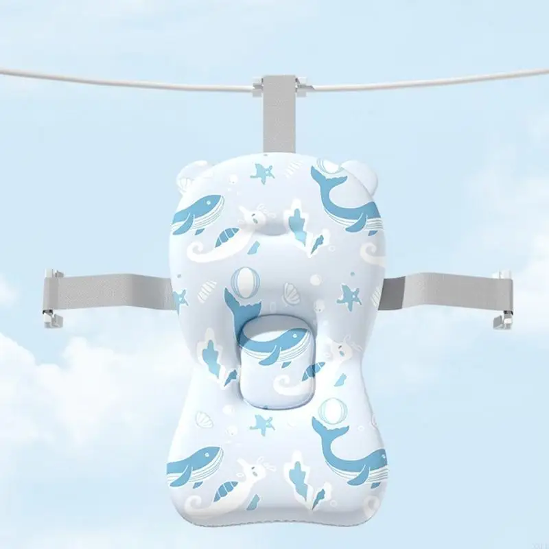 سلامة الطفل حمام حصيرة وسادة المحمولة المضادة للانزلاق حوض استحمام الطفل دش داعمة حصيرة لينة الرضع الأمن العائمة الاستحمام حصيرة #4