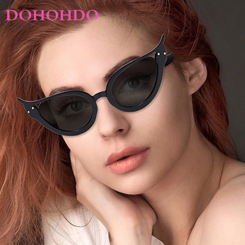 Trends Retro Snake Shaped Cat Eye Sunglasses Women Men  Fashion Brand Design Personality Hip Hop Party Shade Sunglasses UV400