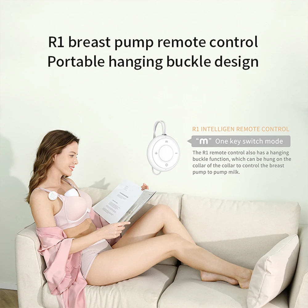 Remote Control Portable Electric Breast Pump USB Chargable Silent Wearable Hands-Free Portable Milk Milking Machine BPA Free