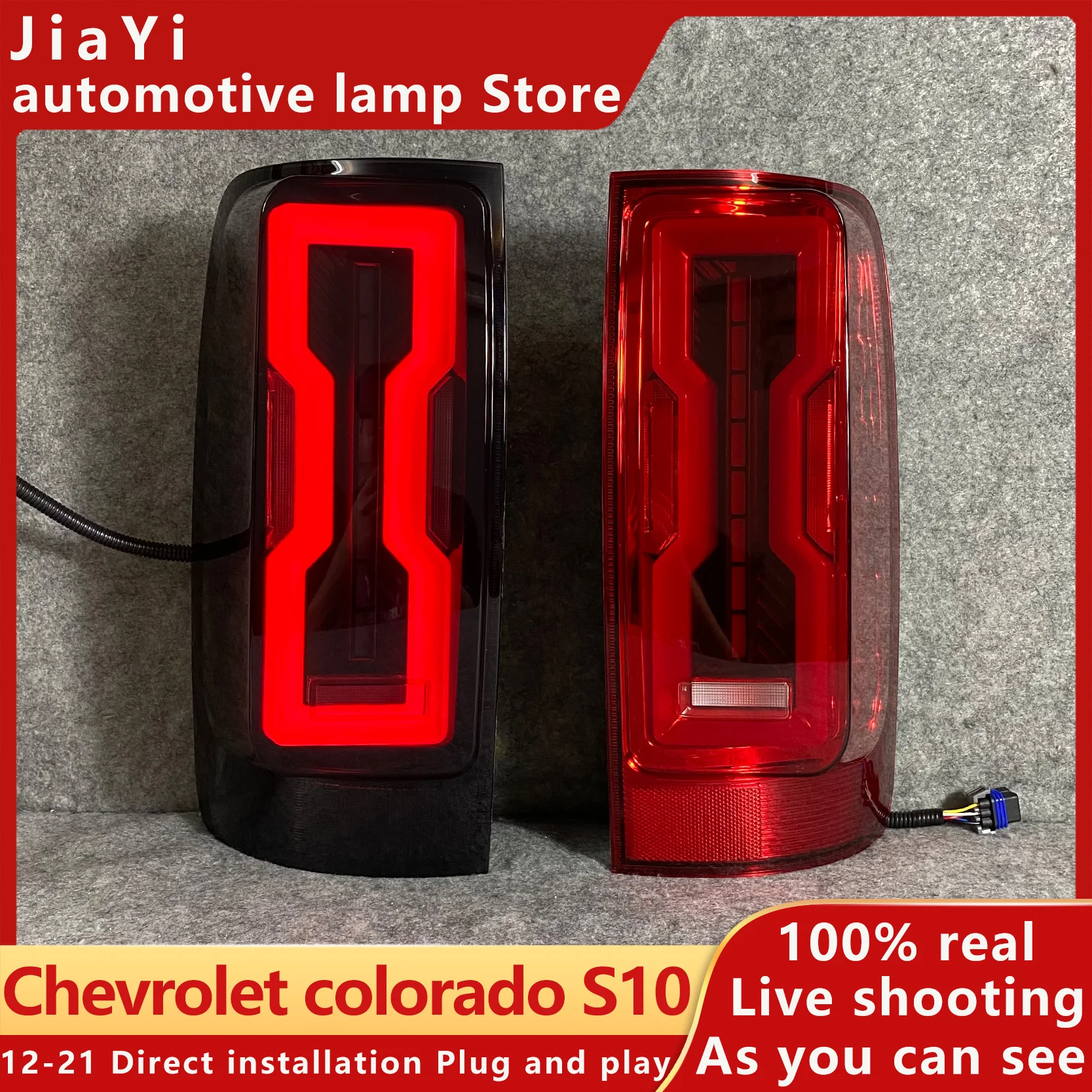 

LED TAIL LIGHT ASSEMBLY VECHILE REAR LAMP FIT FOR COLORADO S10 2012-2021 BRAKE TURN SIGNAL REVERSE REAR LIGHT