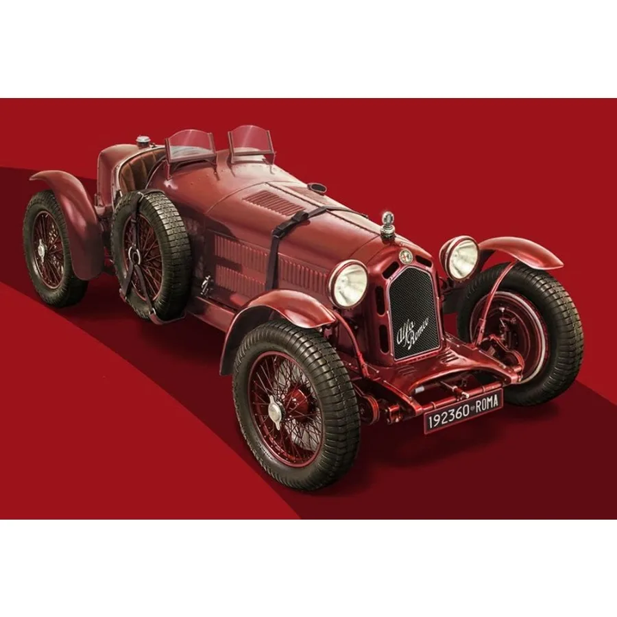 1:12 Building Kits, Stand Model Making, Crafts, Hobby, Gluing, Plastic Kit, red, Mittel