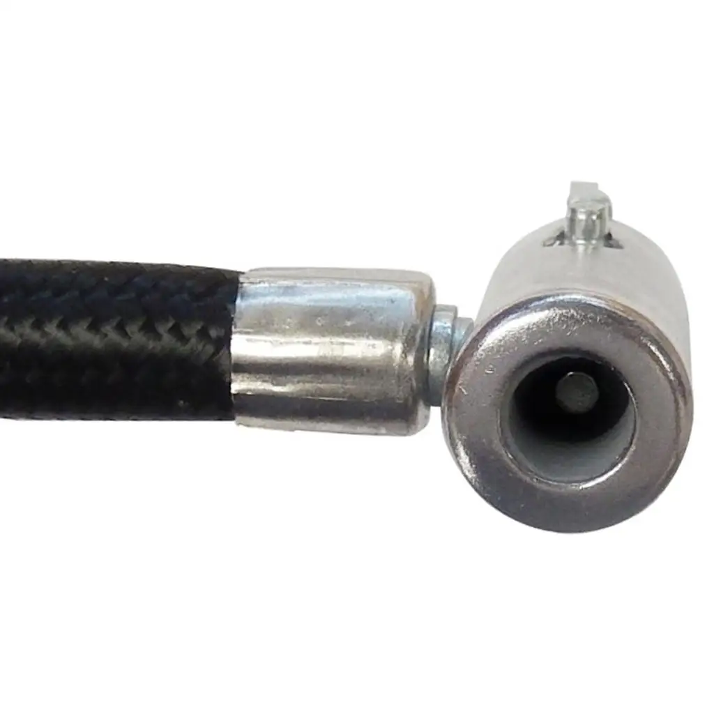 Flexible Braided Tyre Inflator Extension Valve Adapter Metal Nylon Hose for Car Tire Pump Bicycle Motorcycle Bus