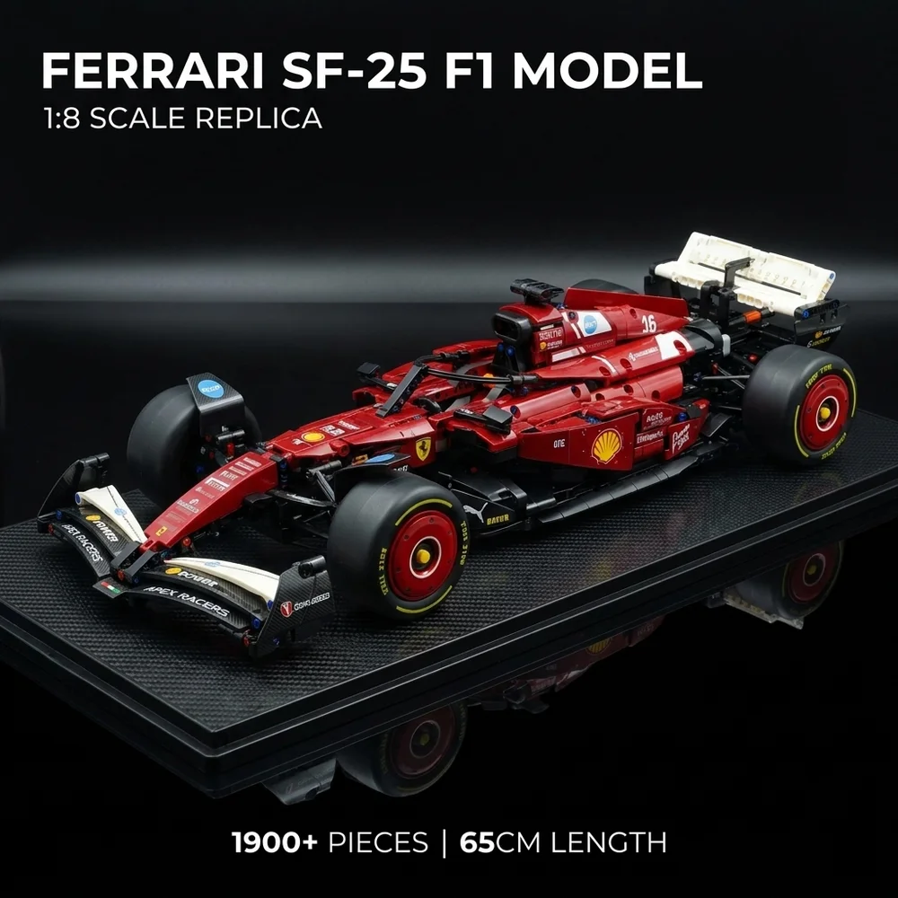 

Hot 1:8 Technical Racing Car Blocks, 1900pcs+ Moc Sports Car Model, 42206 42207 Mechanical Diy Display Toy Gift