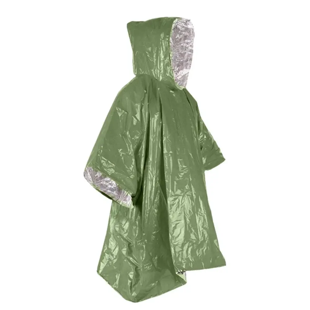 Outdoor Multifunction Raincoat Camping Raincoat Waterproof Survival Emergency Reflective Clothing Camping Gear image 2