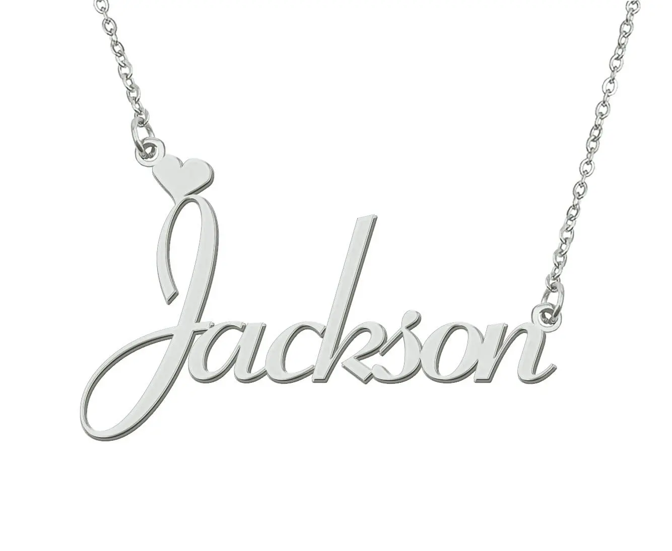

Gold Plated Personalized Jackson Name Necklace for Women Stainless Steel Jewelry Nameplate Pendant for Mothers Girlfriend Gift