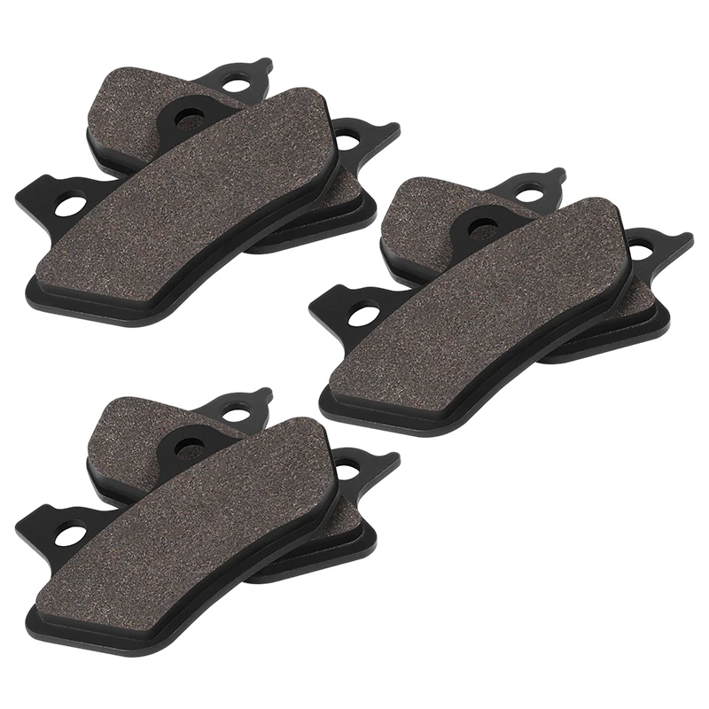Cyleto Motorcycle Front Rear Brake Pads For Harley Dyna Super Wild Glide FXDX FXDWG Sportster XL1200S Low Rider FXDL FXDXT FXDS