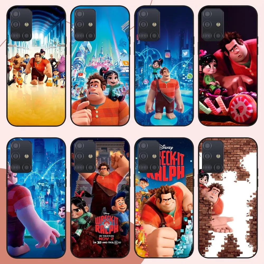 

MINISO Disney W-Wreck It R-Ralph Cartoon Phone Case For Samsung Galaxy 20 10 S24 S22 S23 S30 Note Plus Lite FE ULTRA Cover