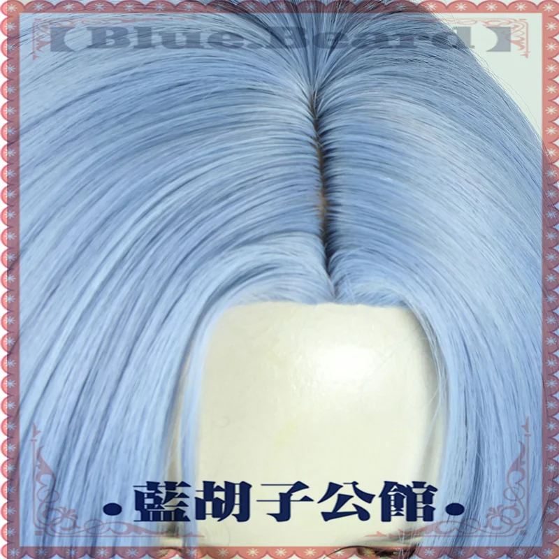 Anime SK∞ SK8 the Infinity Langa Hasegawa Cosplay Wig Short Gradient Blue Straight Middle Part Hair Heat Resistant - Image 6