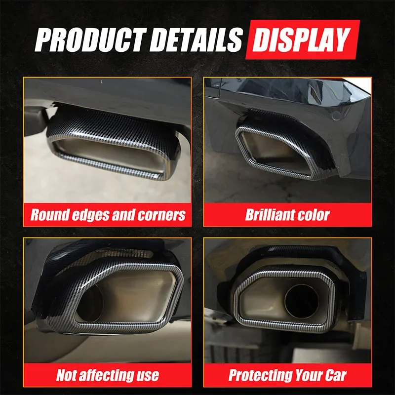 2022-2023 BMW X3 G01 X4 G02 스테인리스 스틸 자동차 배기 머플러 장식 커버 배기 파이프 커버 스티커 자동차 액세서리