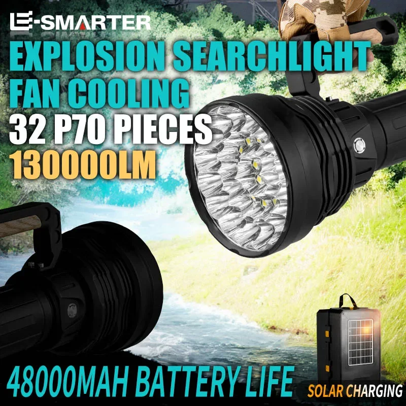 

Giant Bright Flashlight Handheld Searchlight With Over 100000 Lumens For Patrol, Large-Area Boat Light Handheld Light
