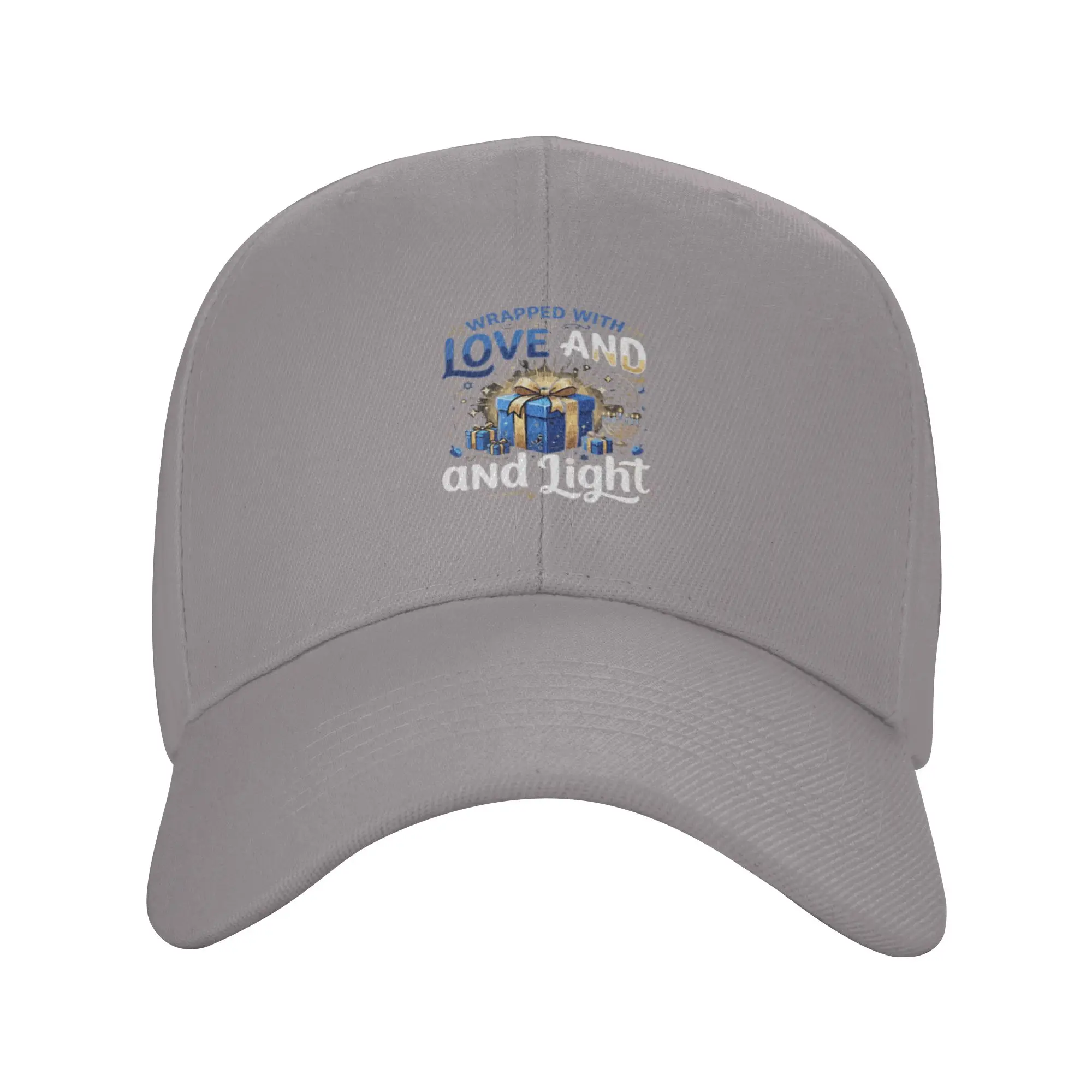 Hot Sale Wrapped with Love and Light Chanukah Celebration Baseball Cap  Sun Protection Snapback Cap  College Outfit Snapback Cap