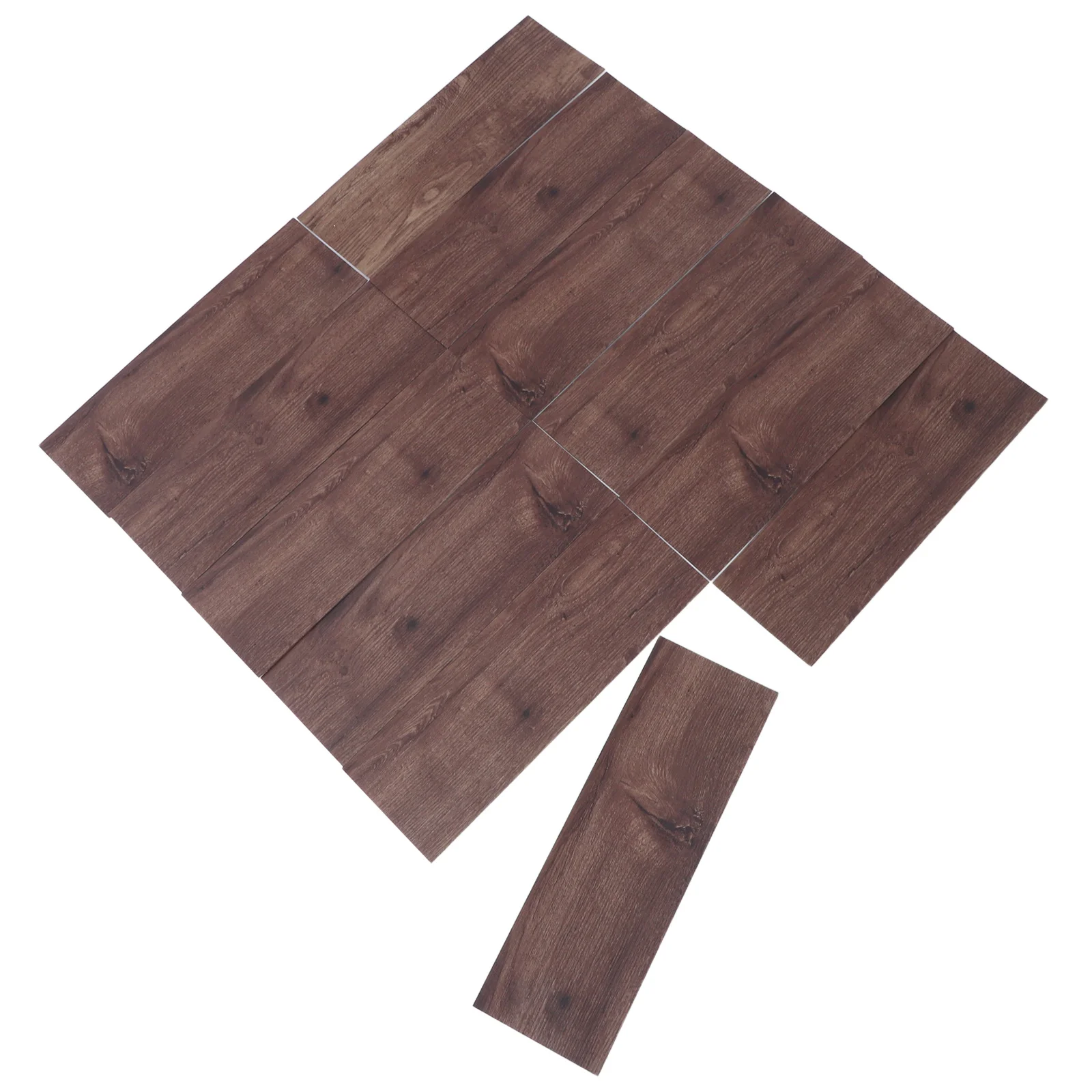 

32pcs Wood Grain Peel Stick Wall Tiles Pvc Adhesive Flooring Stickers For Bathroom Kitchen Renovation Tile Wallpaper