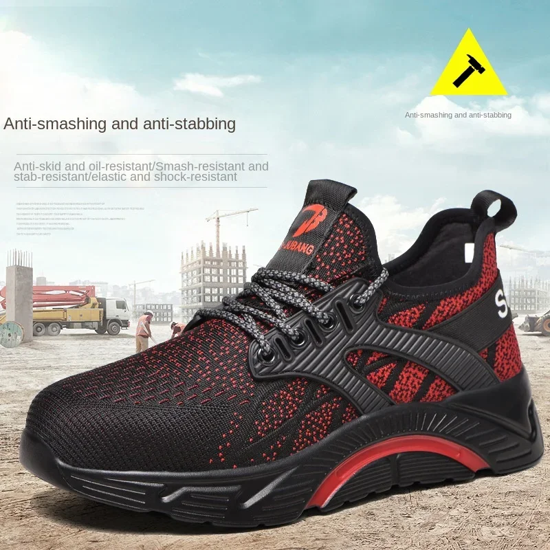 One Piece of Male Anti Smashing and Anti Piercing Gas Steel Toe Protective Shoes for Distribution