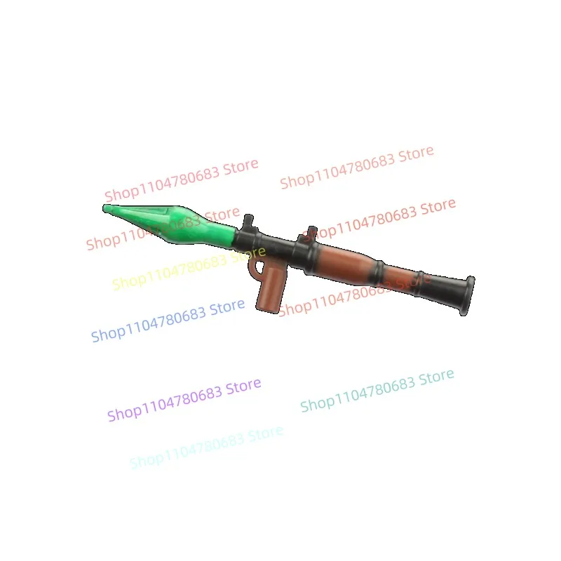 Blocs de construction militaires MOC RPG7, lanceur de fusée, accessoire, modèle d'assemblage, jouet de dessin animé, cadeau de vacances, décoration à collectionner