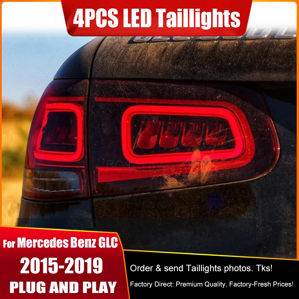 

TailLight For Mercedes-Benz GLC 2016-2019 W253 GLC260 GLC300 GLC350 GLC43 AMG LED Car Brake Lamp Stop Reversing Auto Accessories