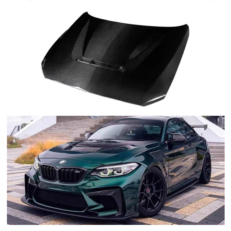 

Real Dry Carbon Fiber Engine Hood for BM M2 F87 2014-2022 Body Kit Front Bonnet OEM