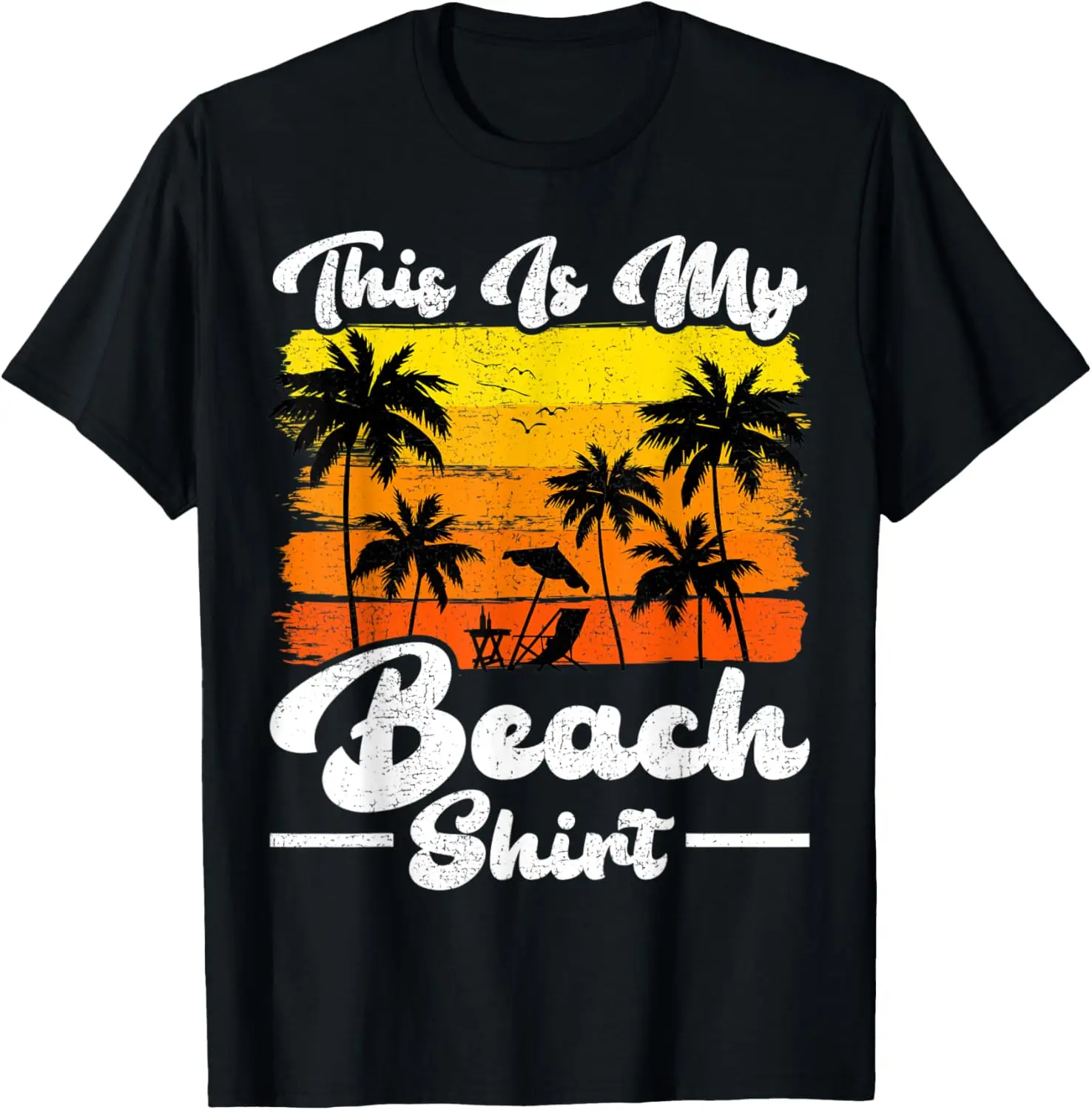 

Summer Vacation Vintage Retro Palm Tree This Is My Beach T-Shirt