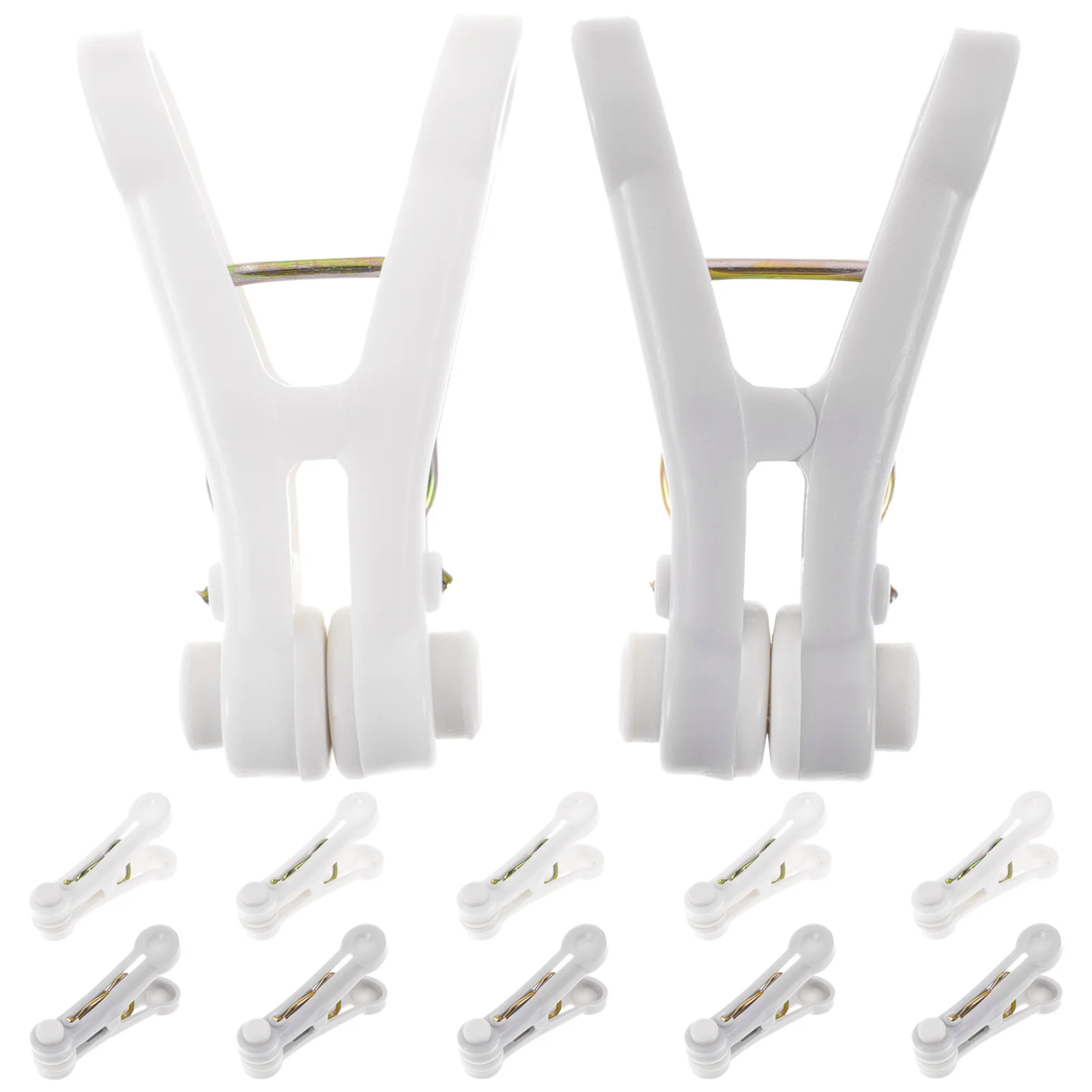 

16pcs Windproof Clothes Clips Traceless Laundry Pegs For Balcony Rail Drying Outdoor Use Multipurpose Clothespins Blanket Clamps