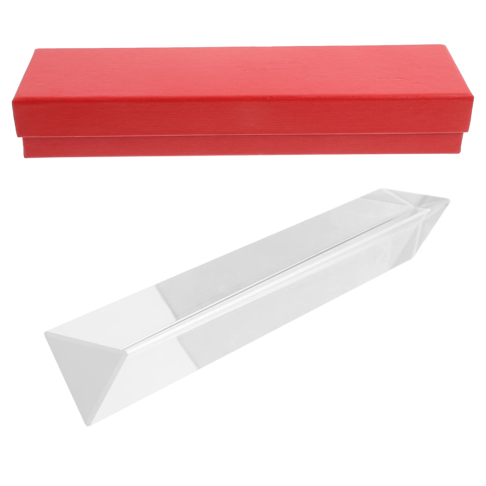 

Triangular Prism for Physics Teaching Optical Crystal Prisms Portable Design Spectral Display Small Prop Photography Science