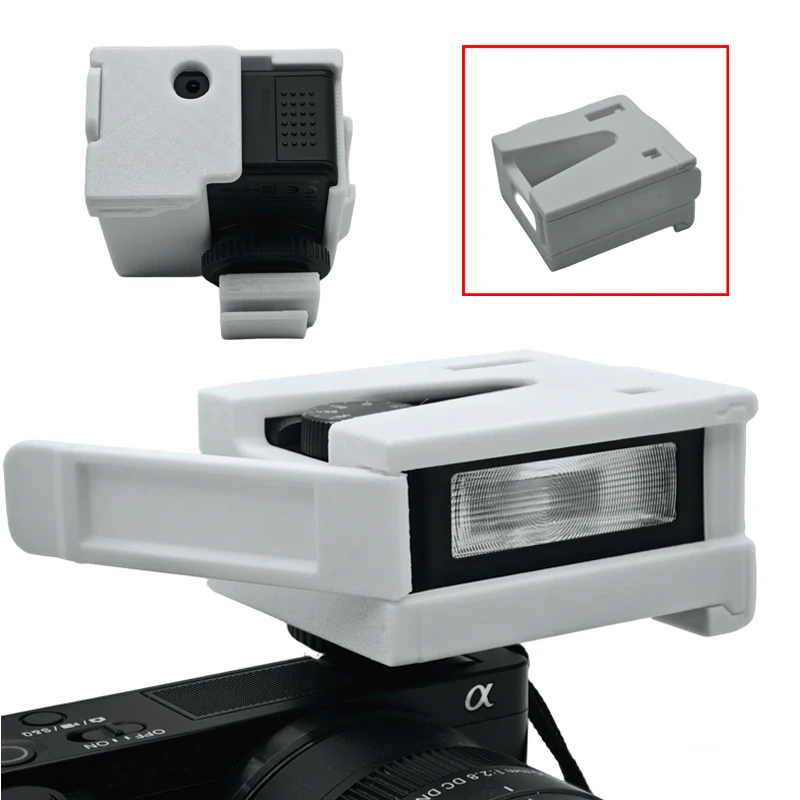 

Softbox Protective Case Hot Shoe Protector Reserved Hole Bounce/Direct Flash Instant Switch Accessory for Godox iM30 Speedlight