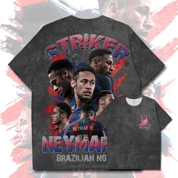 Brazil Neymar Printed Fan Jersey Short-Sleeved Children's T-Shirt Sports Breathable Quick-Drying Men's And Women's T-Shirt