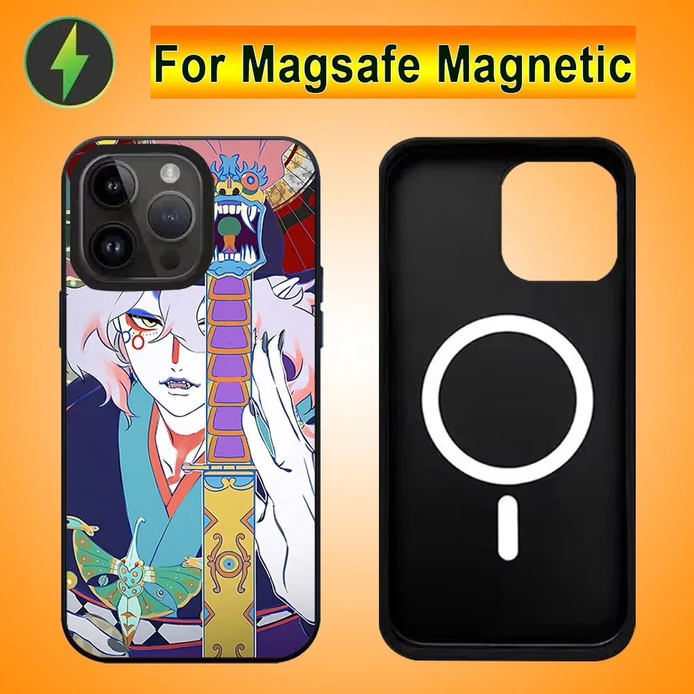 Anime Mononoke Kusuriuri Phone Case For IPhone 15 14 13 16 Pro Max 11 12 Mini Alex Mirror For Magsafe Wireless Charging Cover