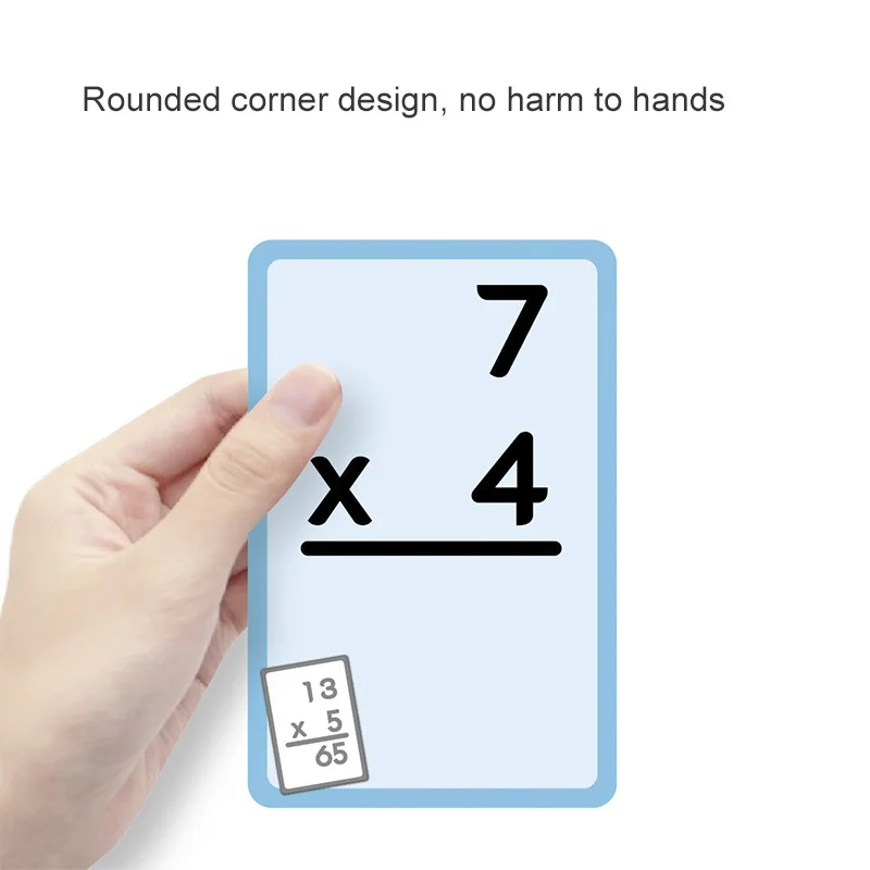 36Pcs/set Math Addition Subtraction Multiplication Division Erasable Reusable Number Learning Cards Children's Math Teaching Aid