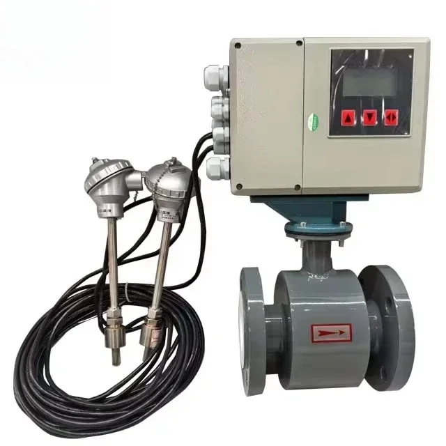 DN150 Electromagnetic Flowmeter Electromagnetic Heat Energy Flowmeter with Temperature Sensor