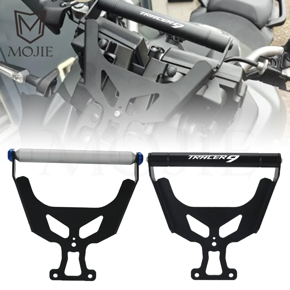 ヤマハ・トレーサー9-gt-9gt、トレーサー9、トレーサー9gt（2021年、2022年、2023年、2024年式）用、バイク用スマートフォンホルダー、gpsナビゲーションマウントブラケット。