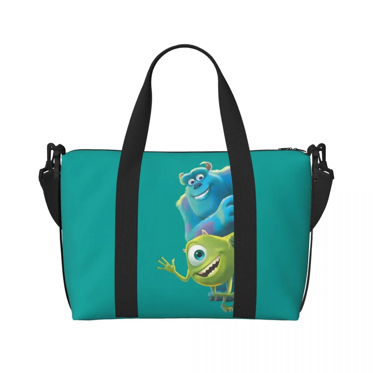 

Изготовленная на заказ большая сумка Университета монстров, женская большая вместительная комедийная сумка с героями мультфильмов, тренажерный зал, пляжная дорожная сумка на плечо