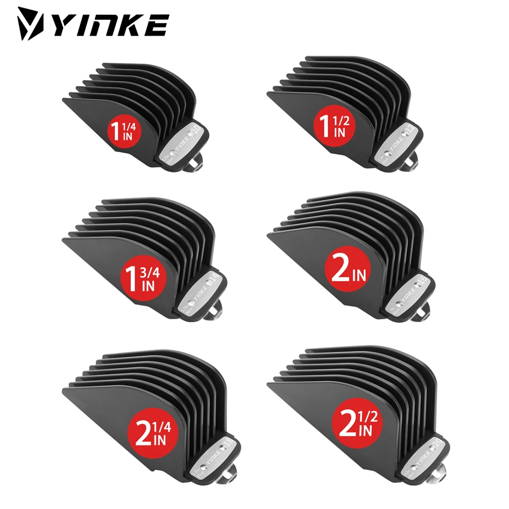 

Yinke Clipper Guards Guides Combs for Wahl Hair Clippers with Metal Clip of Model 1.25-2.5 Inch Fits Most Full Size Wahl Trimmer