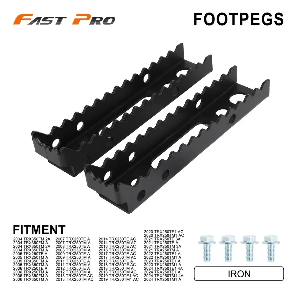 

Foot Rests Foot Pegs Footpeg Footrest Motorcycle ATV For Honda TRX350FM TRX350TM TRX 250TE 250TM 250TE1 50TM1 A 2A PEDAL STEP