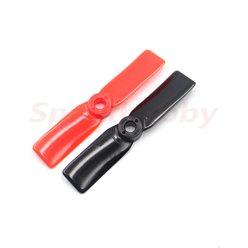 10 Paar Ldarc 3030 3545 2 Blade Cw Ccw 3Inch Plastic Propeller Rood Zwart 5Mm Midden Montagegat Voor Rc Quadcopter Drones