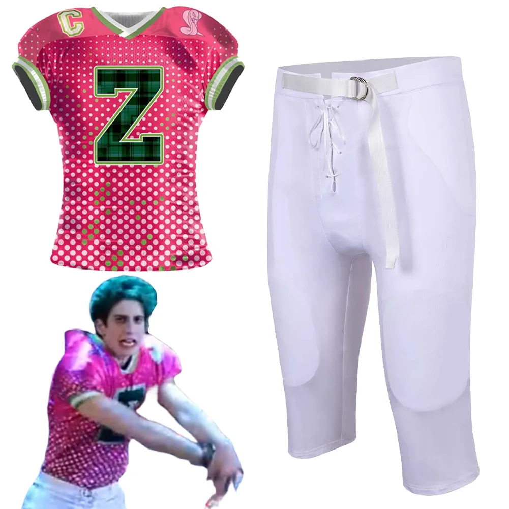 Fantasia Zombies 3 Zed Cosplay pantalones de fútbol Tops 2022 película Disfraz disfraz adulto hombres fantasía Halloween carnaval fiesta ropa