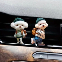 Lovely Cartoon Dog Car Perfume Auto Air Freshener Diffuser Outlet Vent Perfume Clips Air Aroma Diffuser Lasting Aromatherapy