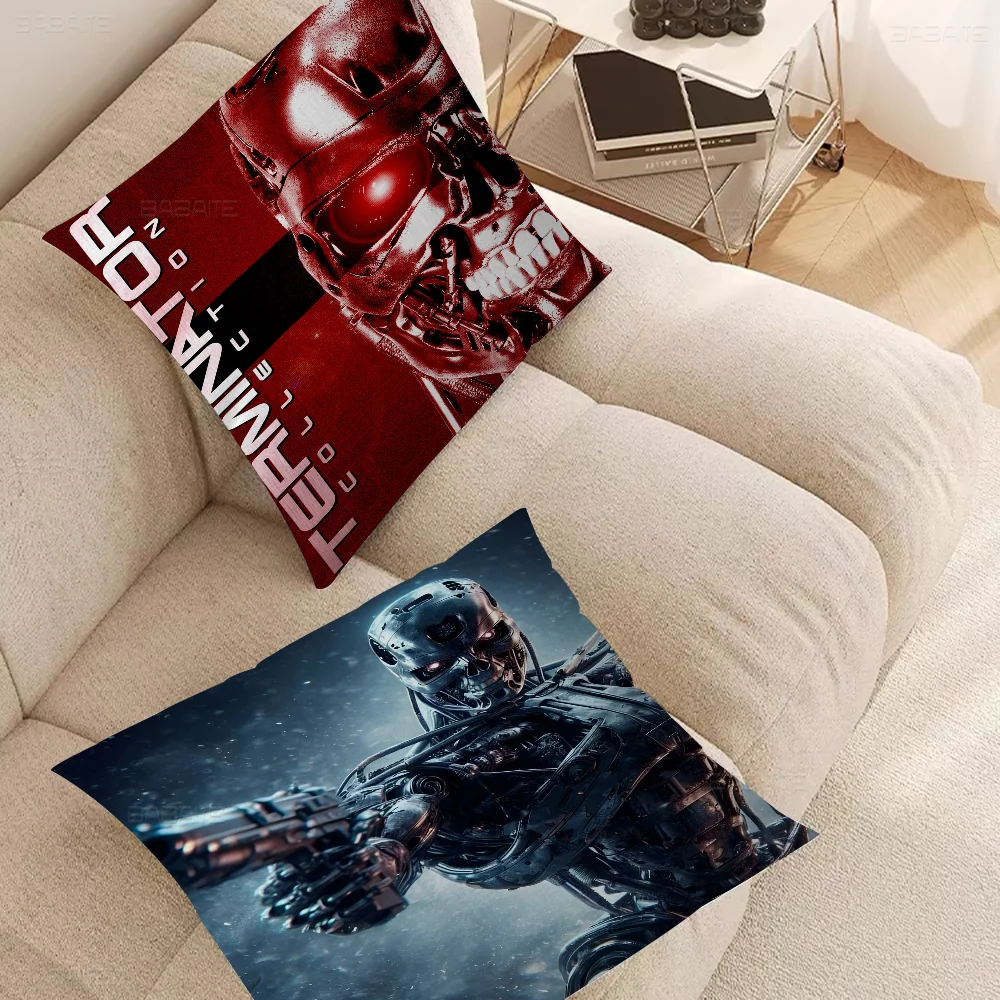 

The Terminator Science Fiction Movie Cushion Cover Car Throw Pillow Case For Sofa Car Christmas Gift 40x40cm 45x45cm