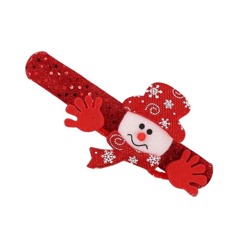 2025 New Christmas Themed Slap Bands for Kids and Family Durable Party Accessories