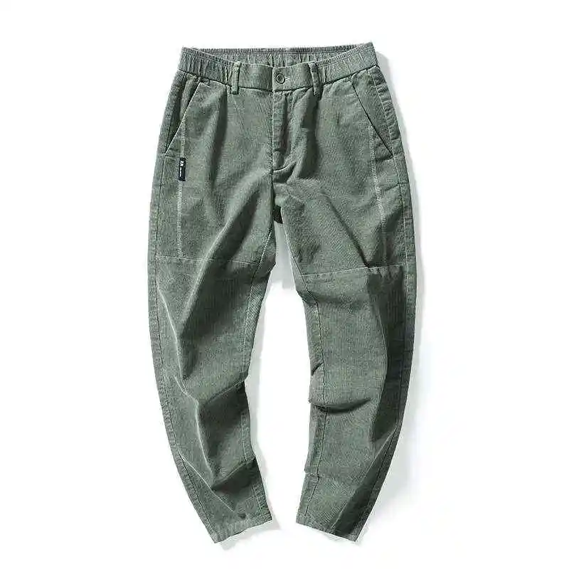 

Autumn Winter New Corduroy Men's Casual Pants Straight Fit Comfortable Cotton Thiened Trousers for Faion Urban Men