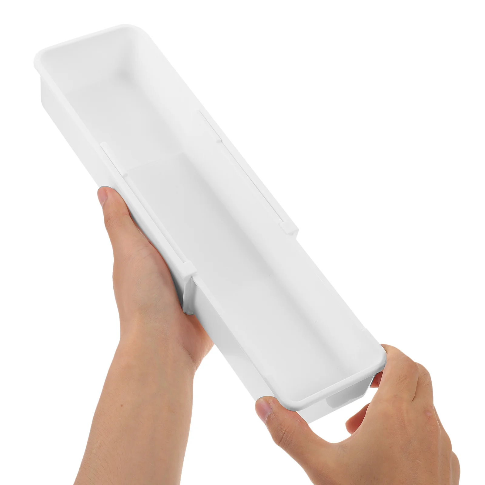 

Cutlery Organizer Box With Divider Plastic Silverware Storage Holder Kitchen Drawer Tableware Container Compact Utensil