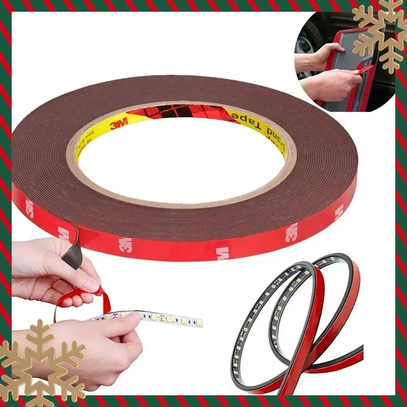 

6/10/15/20mm Strong Foam Automotive Tape, Double-Sided Tape, Heavy-Duty Mounting Tape, Suitable for LED Strips