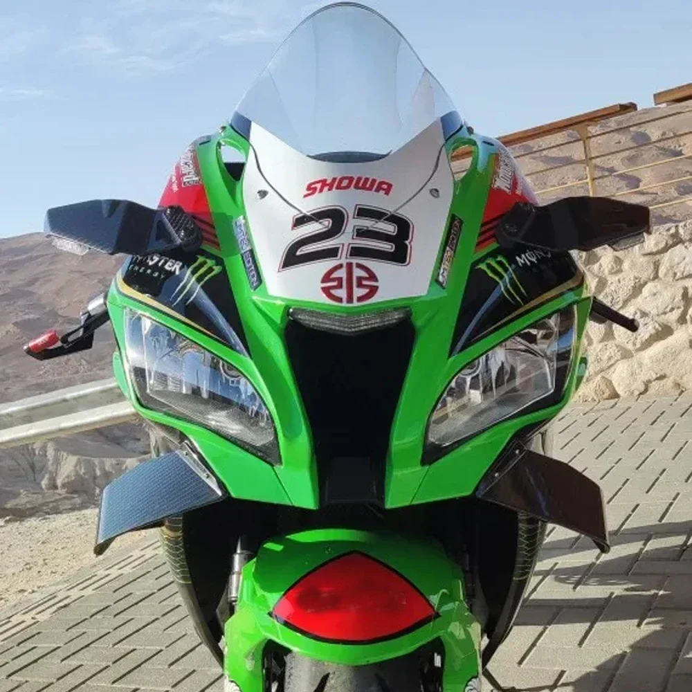 For Kawaski Ninja ZX10R Winglet Aerodynamic Wing Kit Fixed Fairing