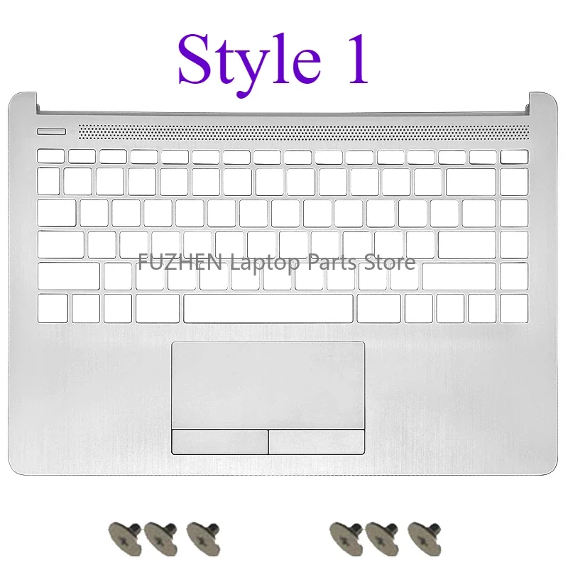 New For HP 14-CF 14-DF 14-DK 14-DP 14S-CR 14S-CF 240 245 G8 LCD Back Cover Front Bezel Palmrest Bottom Case Hinges Cover silver