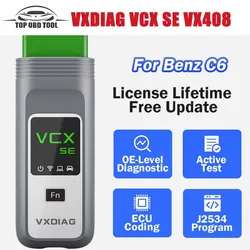 VXDIAG VCX SE For Mercedes Benz VX408 Car OBD2 Diagnostic Tool MB Star C6 DoIP Scanner Active Test ECU Coding J2534 Programming