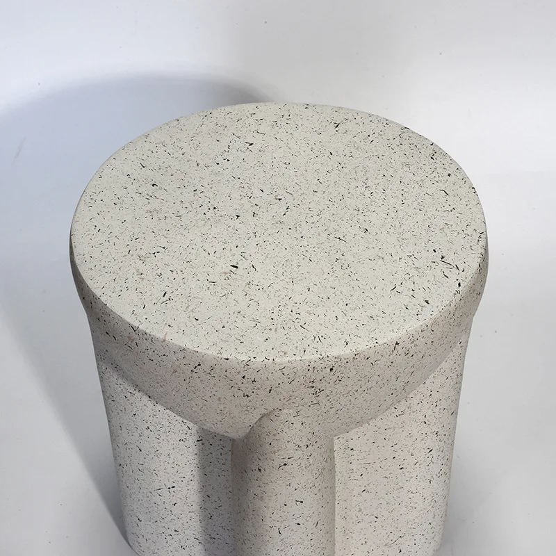Geometric Side Desk Round Coffee Table for Living Room Designer Small End Table for Cafe