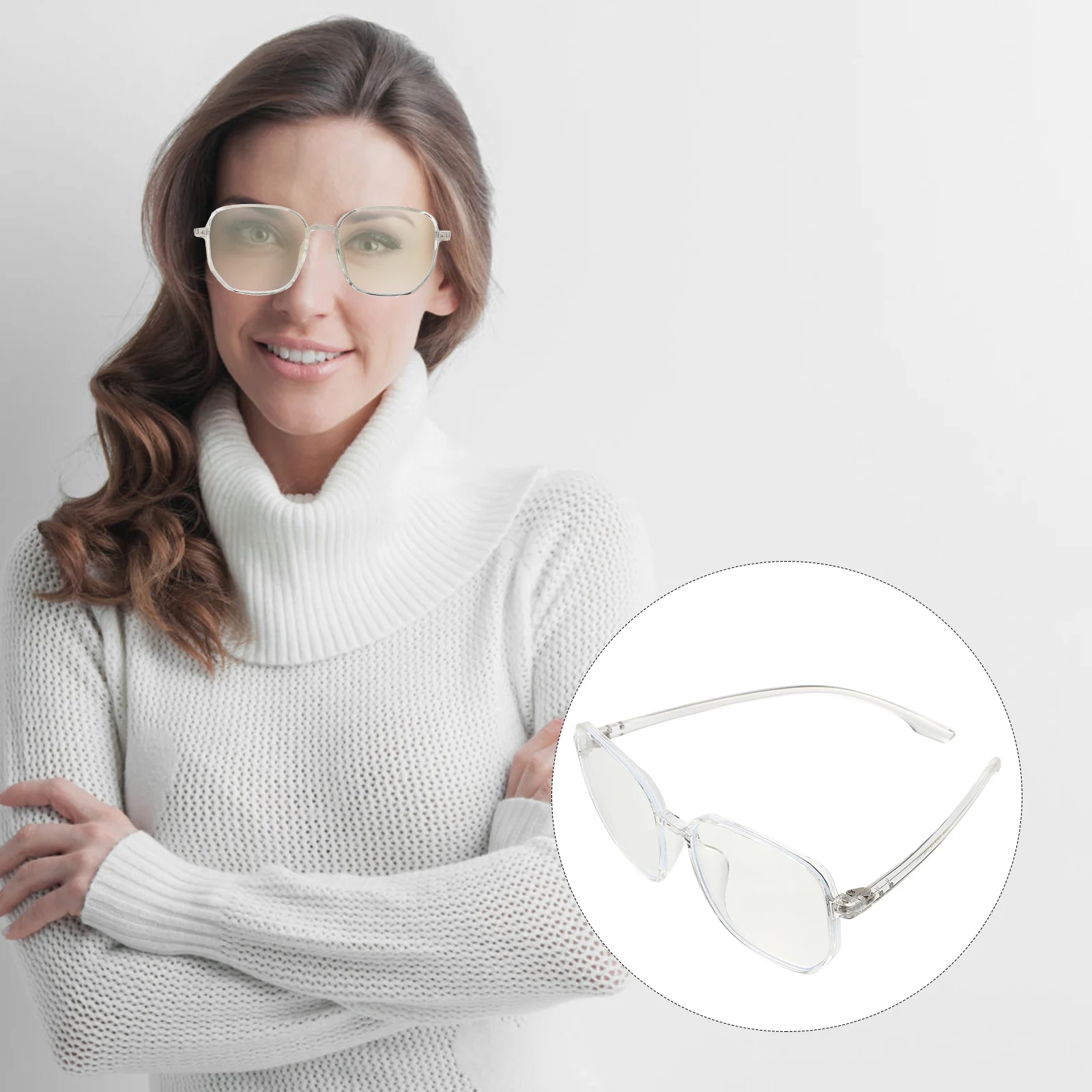 

1Pair Blue Light Blocking Glasses Lightweight Durable Eyewear for Women Reduces Headaches and Sleep Disorder from Screens