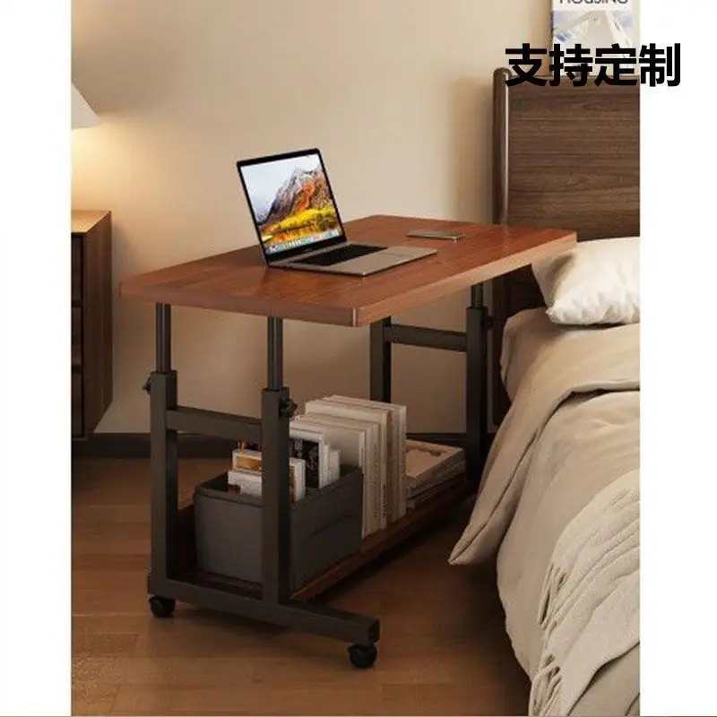 Bedside table Learning and writing Office Wheeled desk Lifting small table