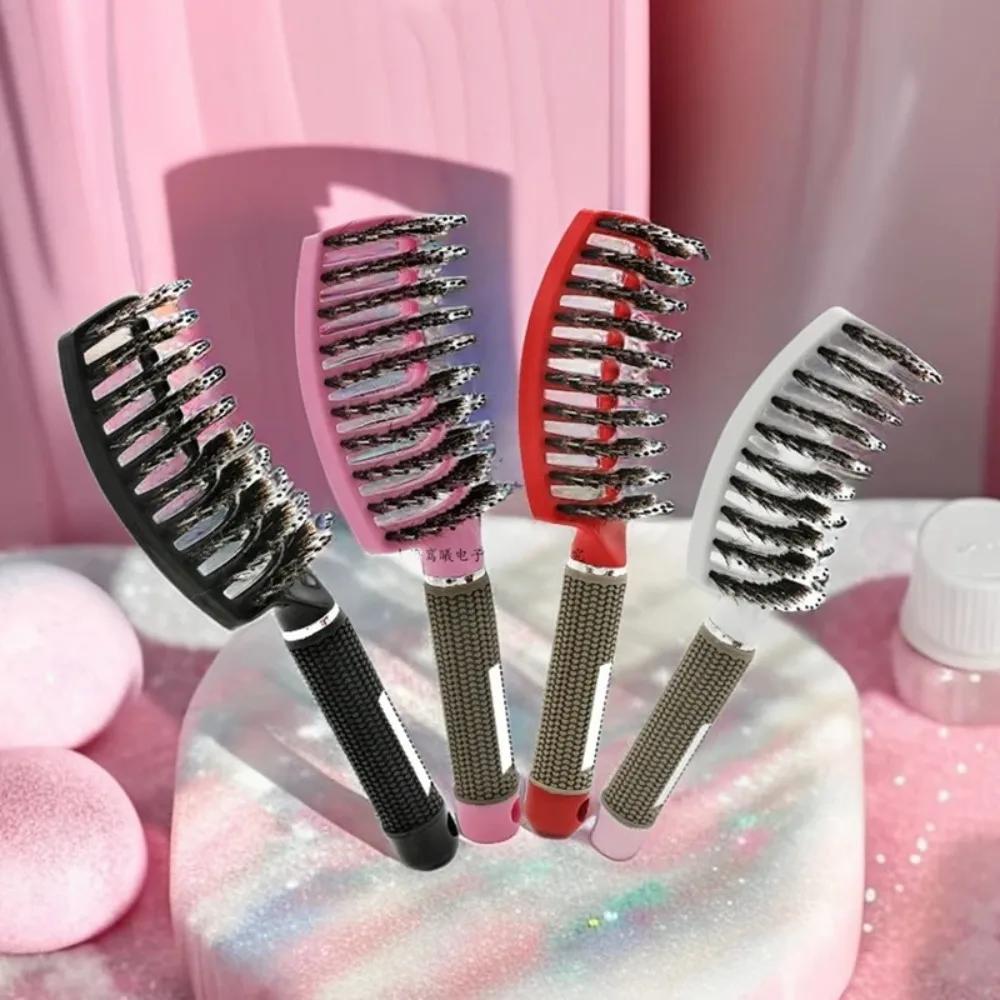 

1 шт., расческа против клена, щетка для волос Haarborstel, женская щетка для распутывания волос, щетина, нейлоновая щетка для массажа кожи головы, расческа для распутывания волос