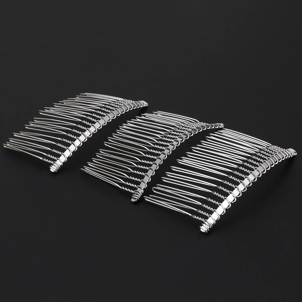 

Fancy Metal Hair Comb for Veil Bridal Wedding Accessories DIY Straight Teeth Clip Jewelry Elegant Hairpin Party Prom Use