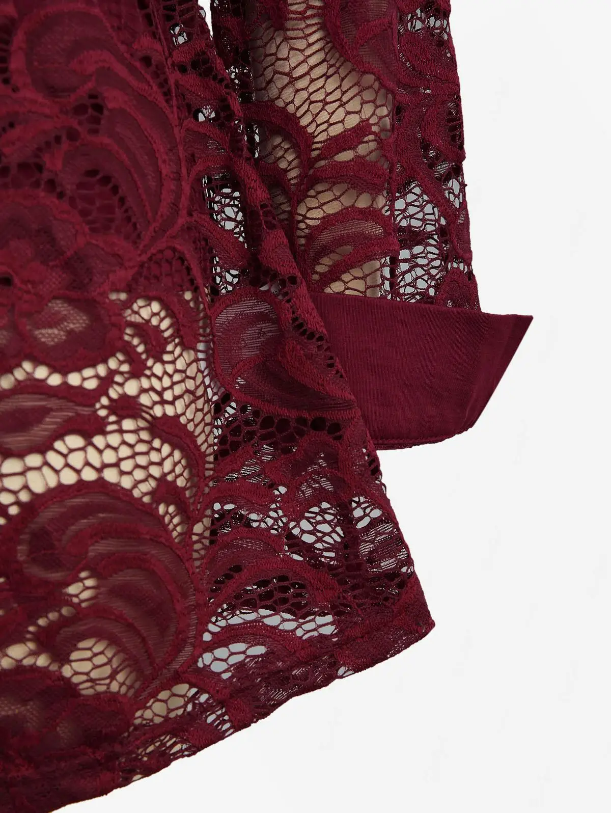 بلوزة ROSEGAL مقاس كبير للسيدات من الدانتيل الشفاف بأزرار أمامية وأكمام طويلة ومجموعة كامي توينسيت، متعددة الألوان اختر بلوزة غير رسمية #5