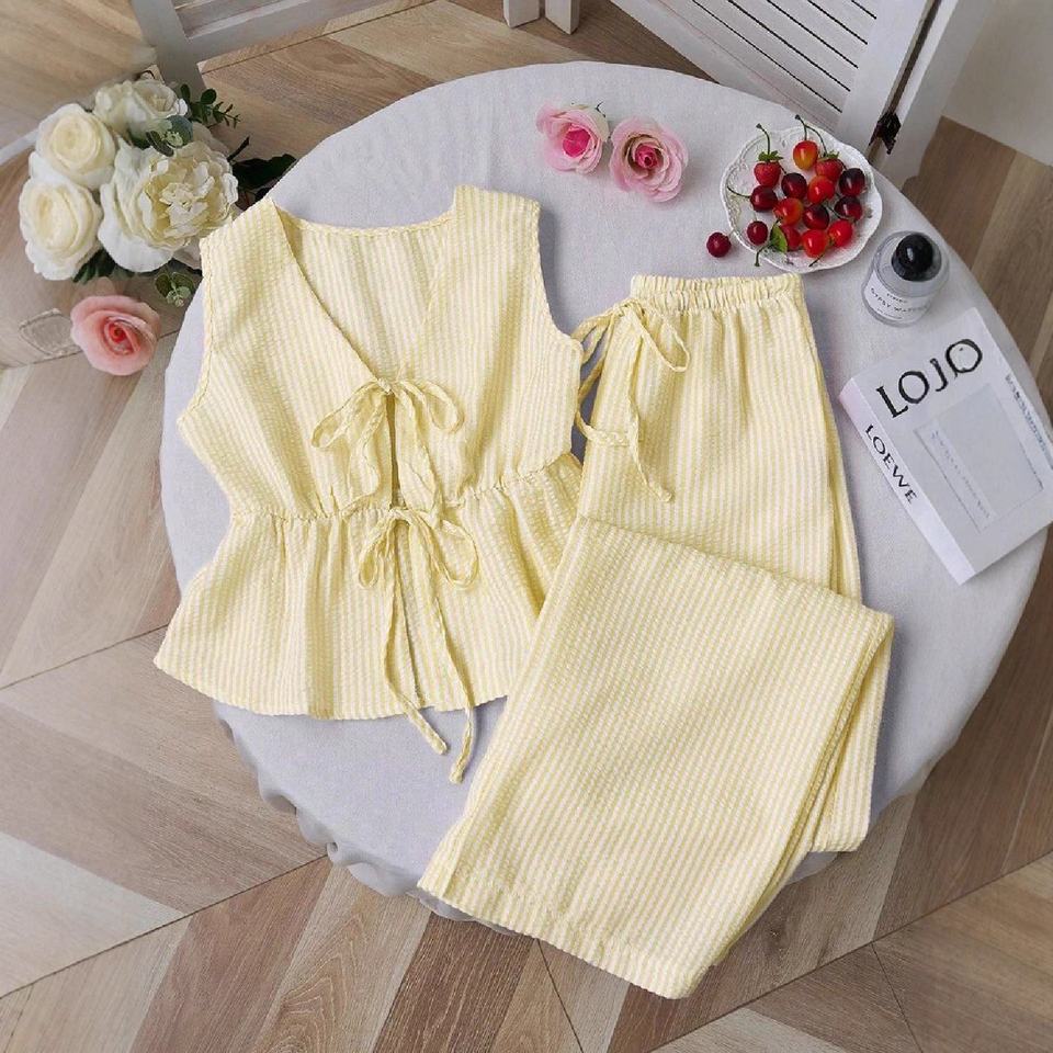  Striped Suit Vest And Pants Set Women's Fashion Spring 2026 No Brand Label Customizable Work Uniform Student School Uniform 